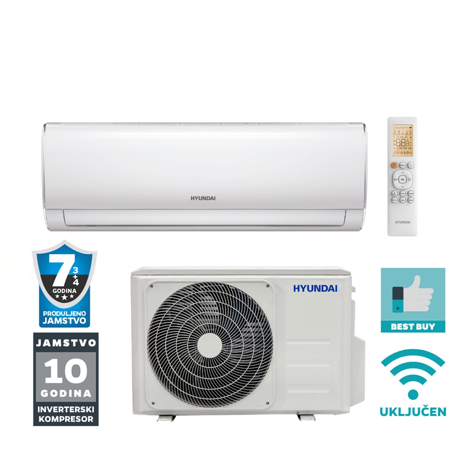 Klima uređaj komplet Hyundai 3.5 k Performance Inverter Plus - ASCI-128CBW4B/AS