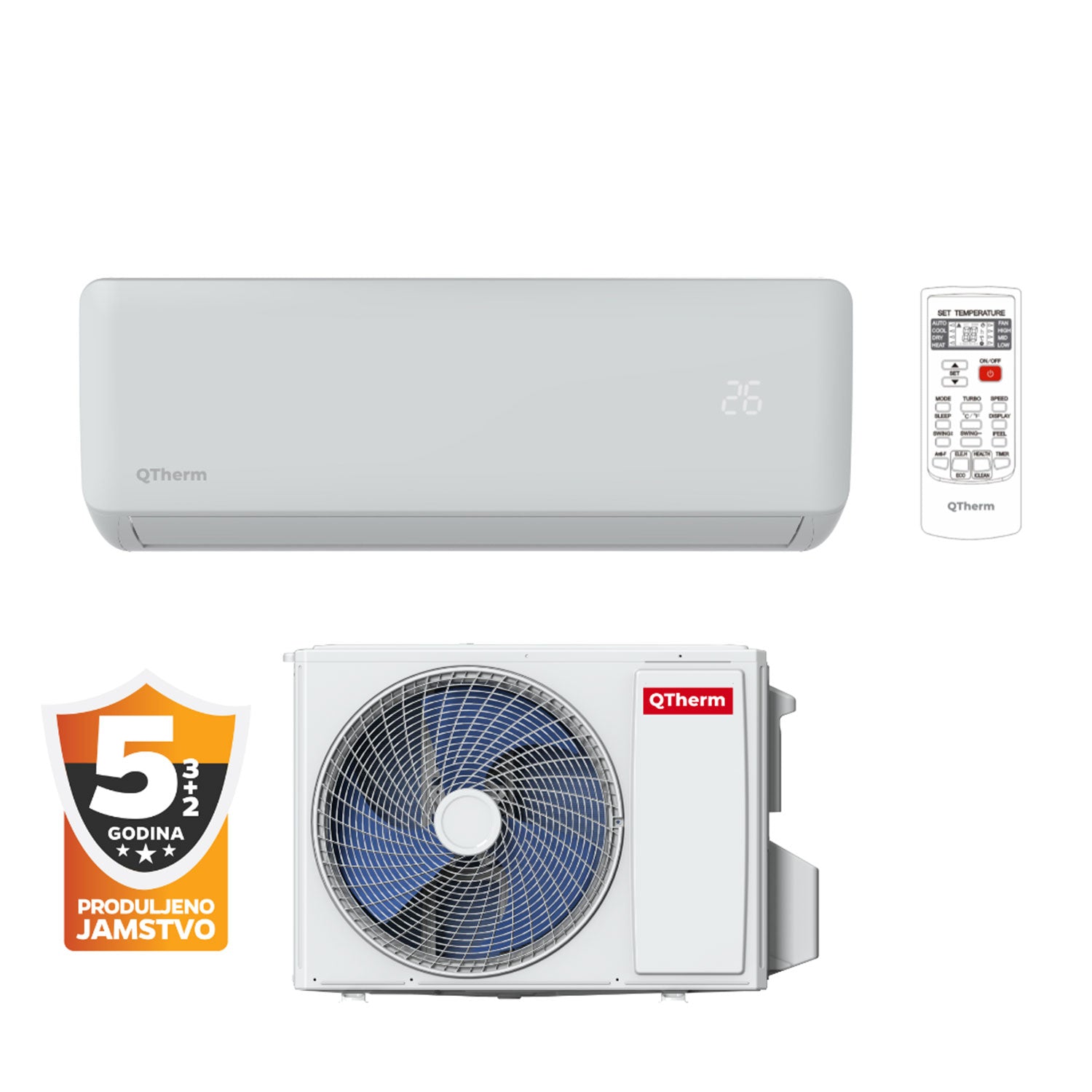 Klima uređaj komplet QTherm 5.1 kW Flash Inverter