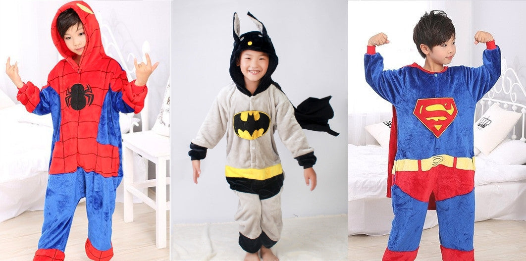 Dječji plišani kombinezon sa likom super junaka po izboru - Superman, Spiderman