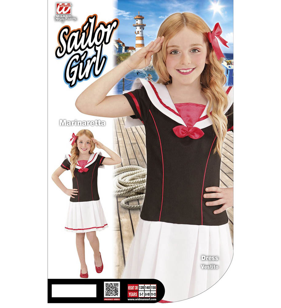 Kostim Mornarica, Sailor Girl kostim 4-5 godina