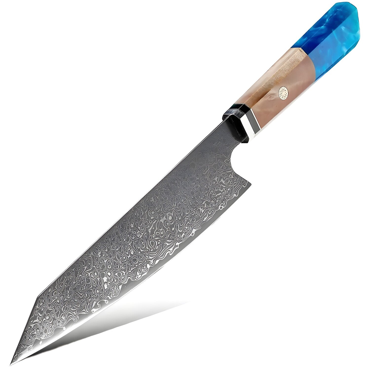 Damaskasti kuhinjski nož KU-20030 - Chef / Plava / 33,8cm KP20030