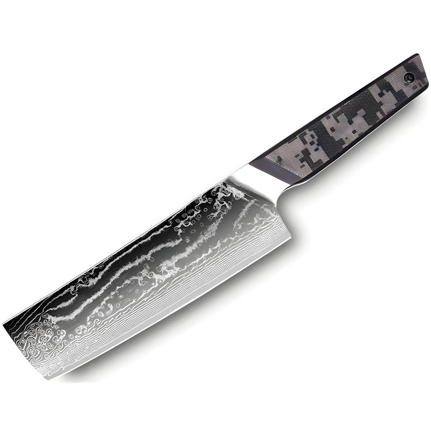 Damaskasti kuhinjski nož TA-37576 - Nakiri / Crna / Siva KP37576