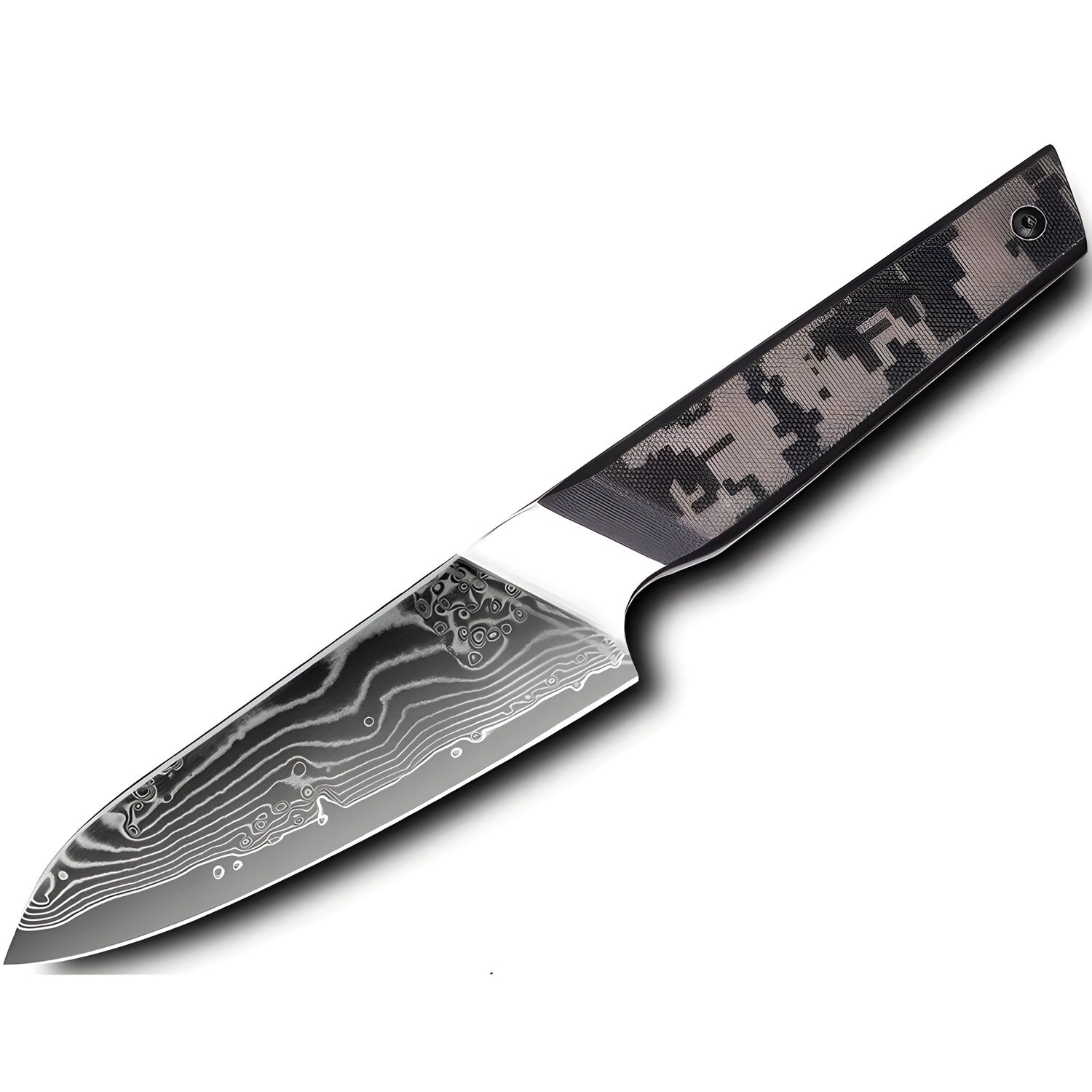 Damaskasti kuhinjski nož TA-37578 - Bunka / Crna / Siva KP37578