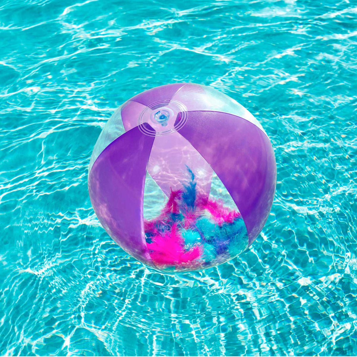 Lopta za plažu s perjem – Šarena lopta za more, bazen i ljetne igre