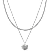 Ogrlica Love you - Srebrna KP28547
