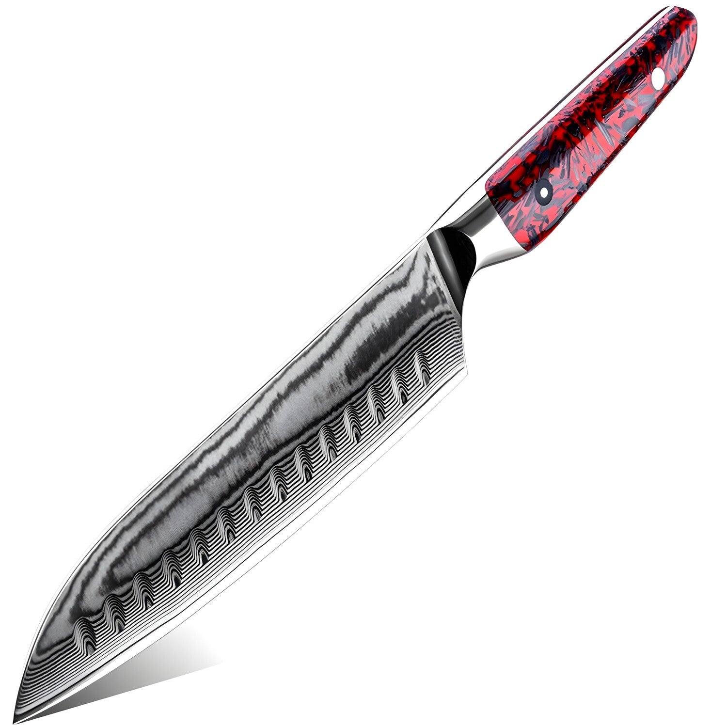 Damaskovski kuhinjski nož MA-35088 - Santoku KP35088