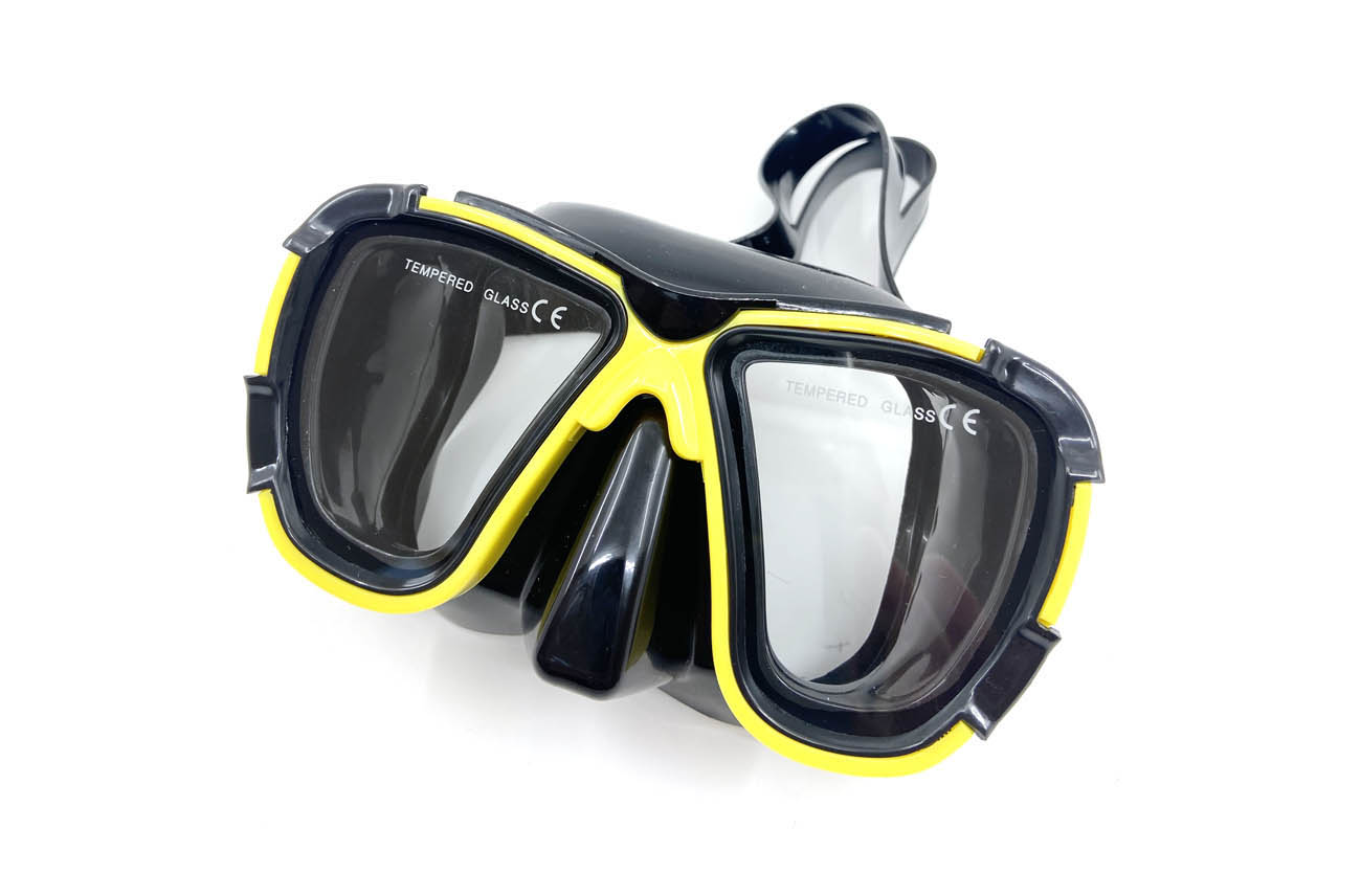 Maska za ronjenje Orca PVC za odrasle Žuta