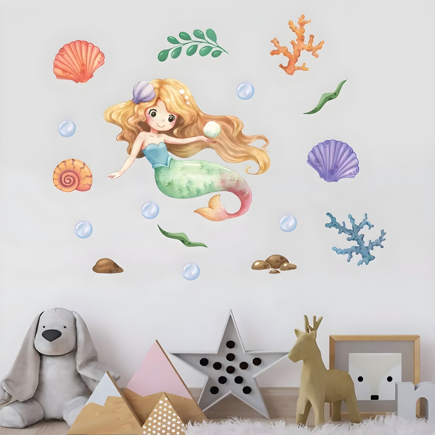 Naljepnica za zid / Tapeta Mermaid KP34637