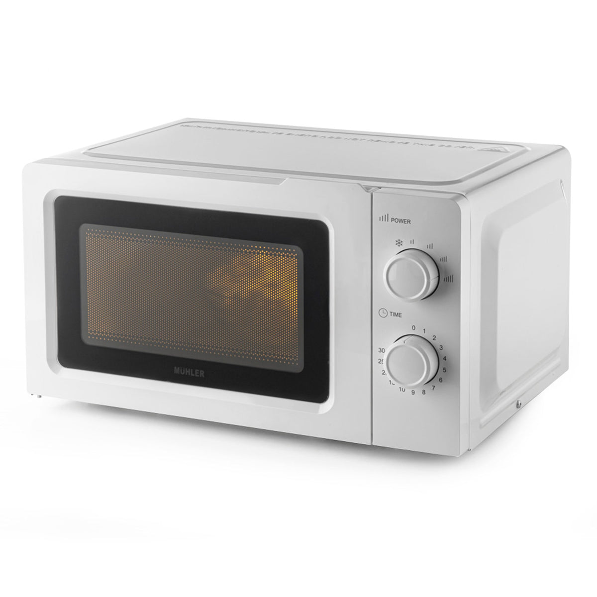 Mikrovalna pećnica MUHLER MO-5001 20L, bijela, mehanička