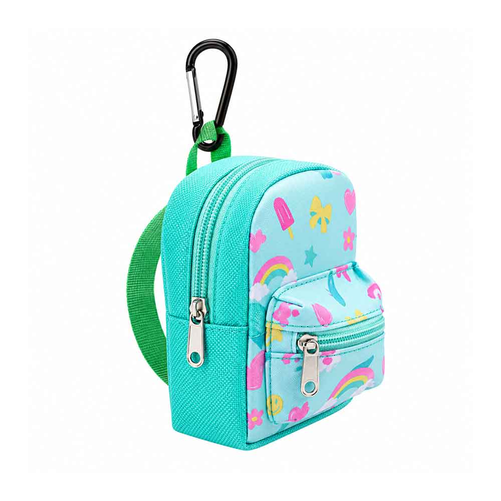 Mini ruksak Printed Glitz s karabinerom Model 06