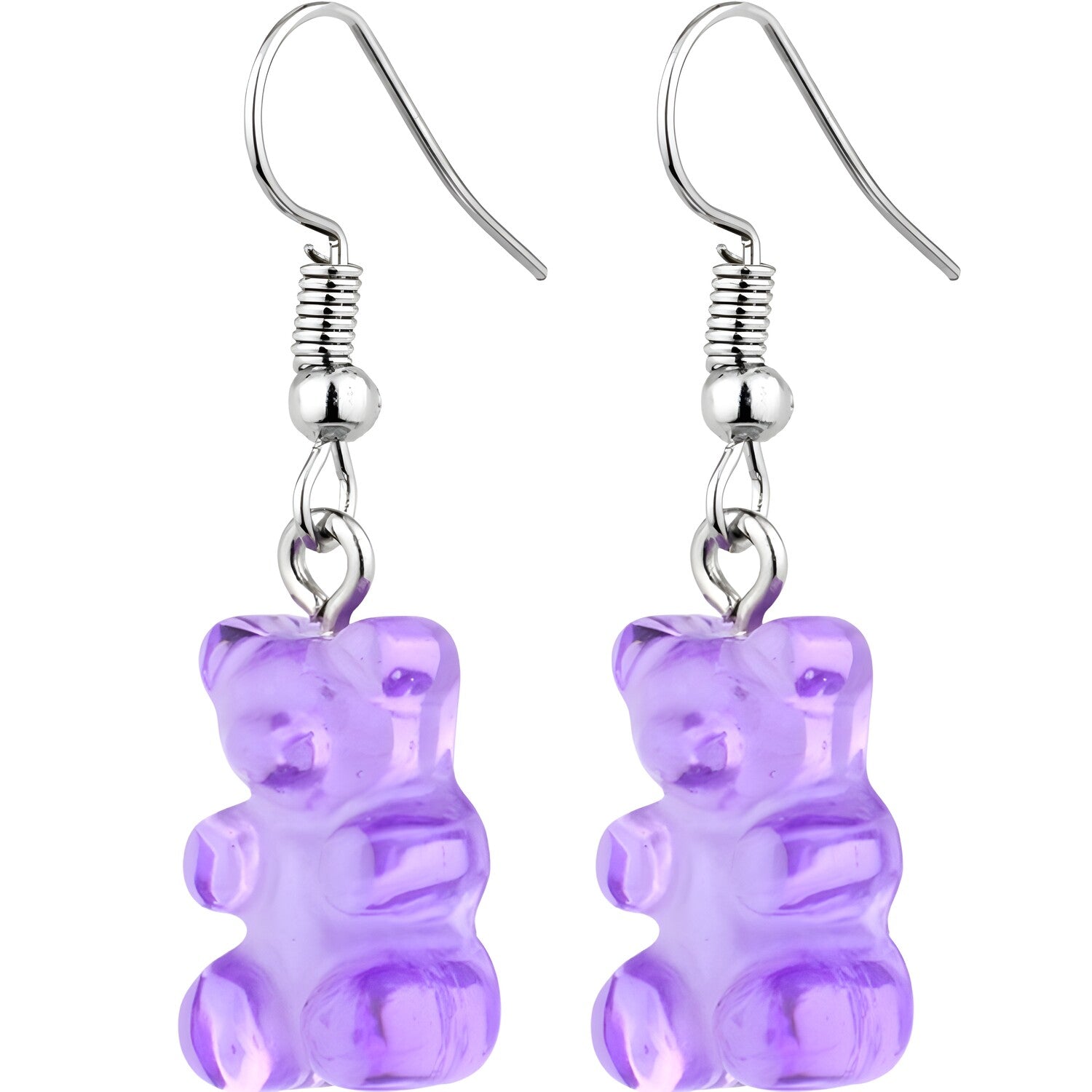 Naušnice Bear - Ljubičasta KP38302