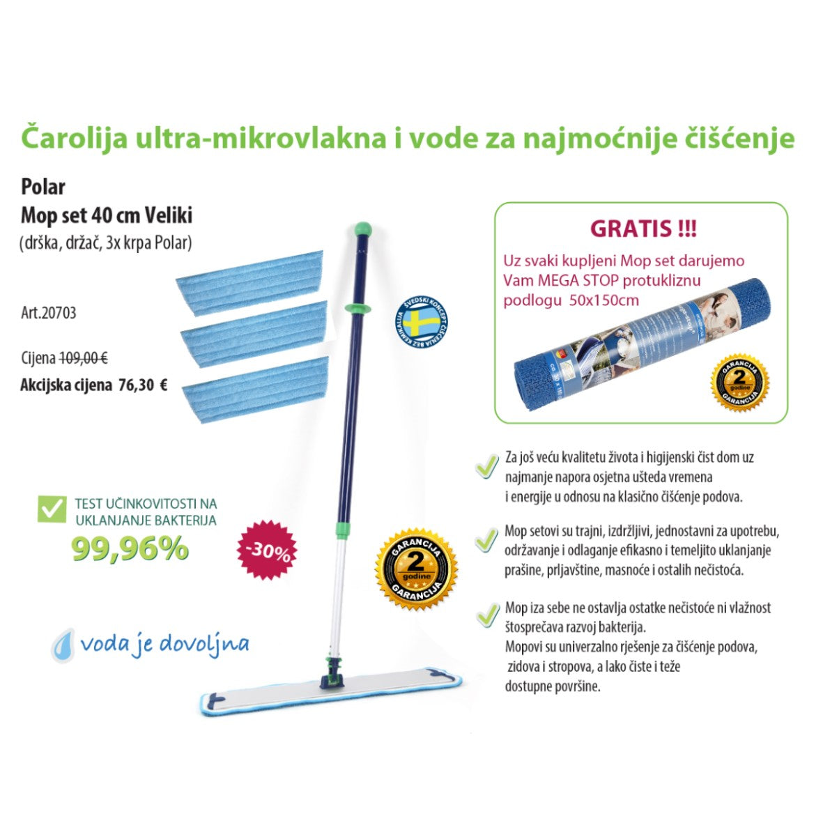 Mop set 40cm – Veliki