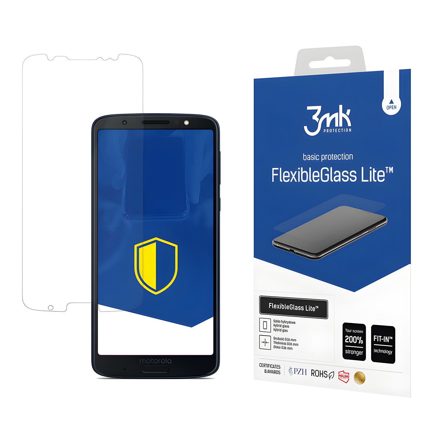 FlexibleGlass Lite™ zaštitno staklo za Motorola Moto G6 Plus - Prozirna KP22585