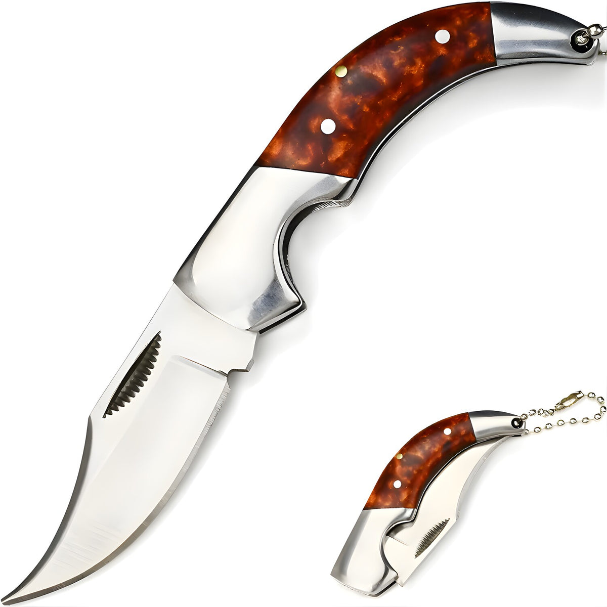 Sklopni nož SY-38956 - Crvena/Srebrna/Tip2 KP38956