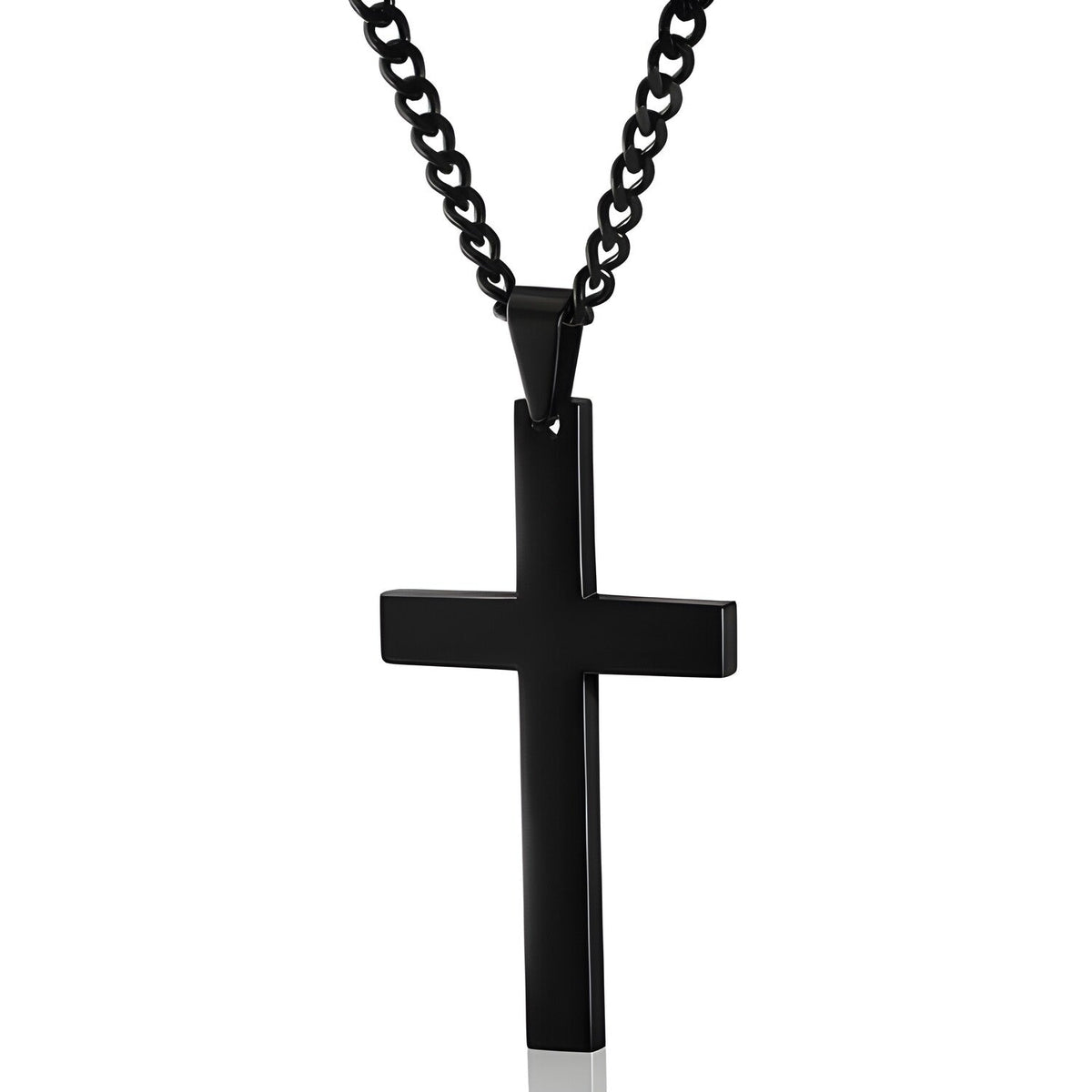 Ogrlica Cross - Crna