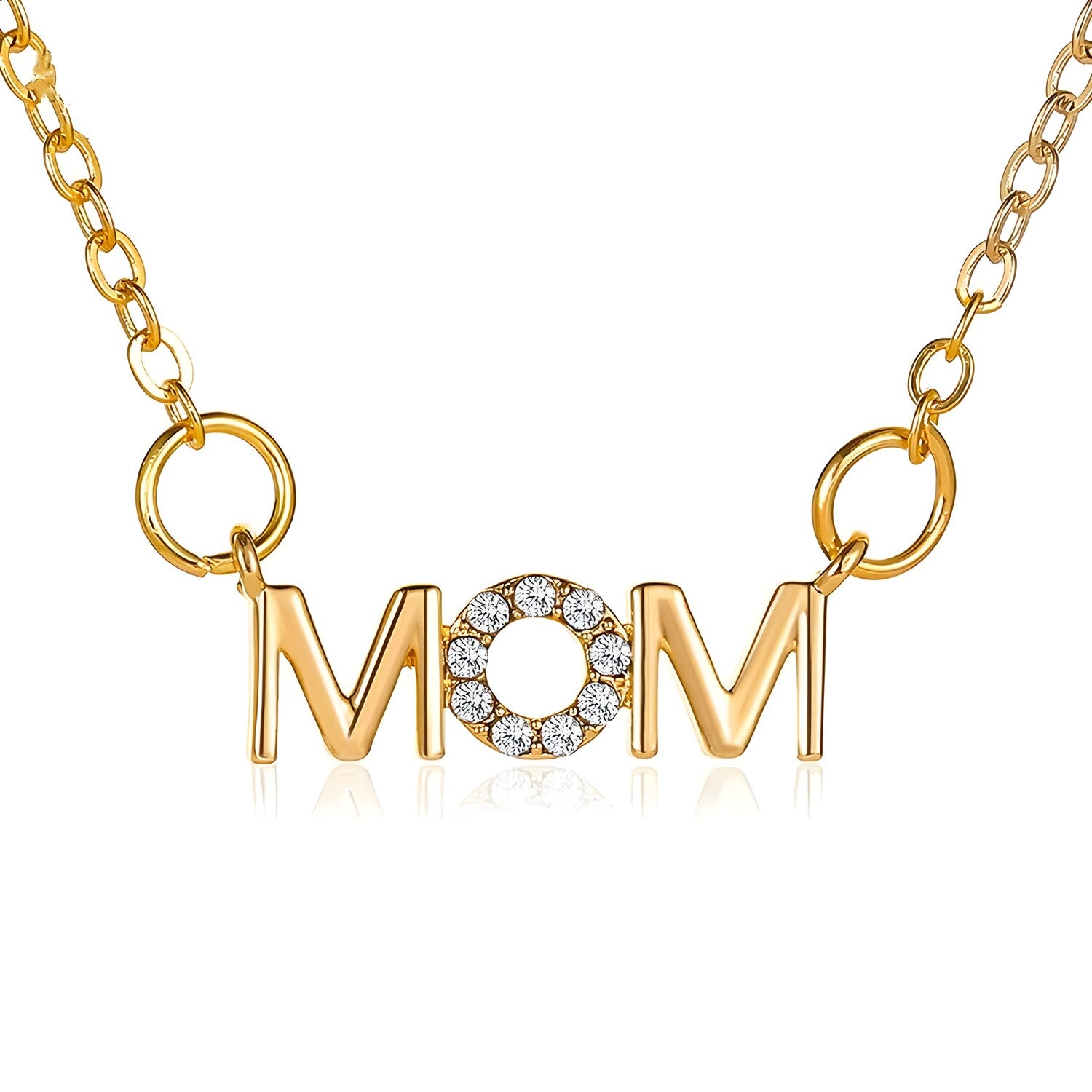 Ogrlica Mom - Zlatna KP28445