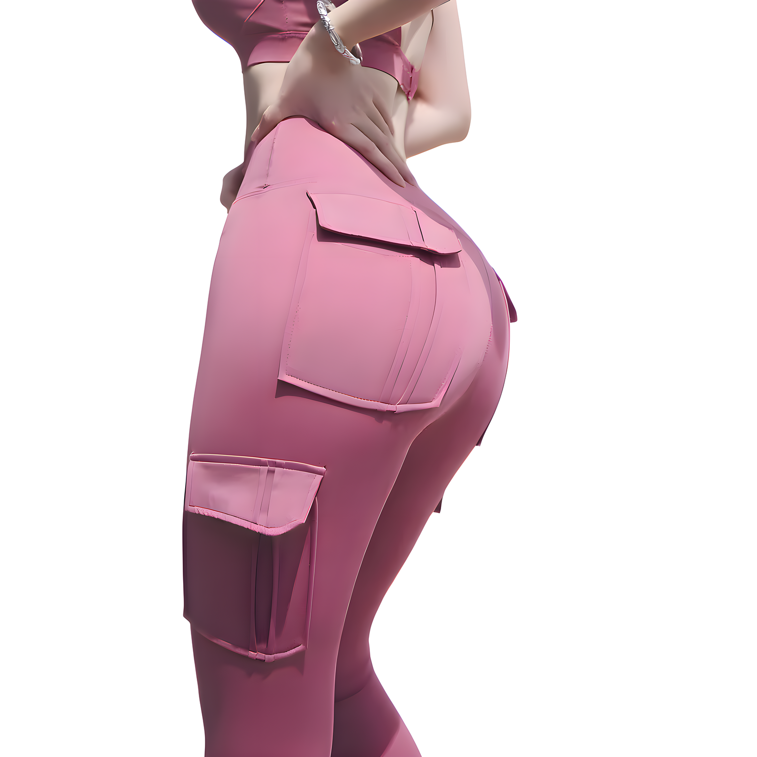 Ženske Tajice NO-24961 - Ružičasta / XL KP24961