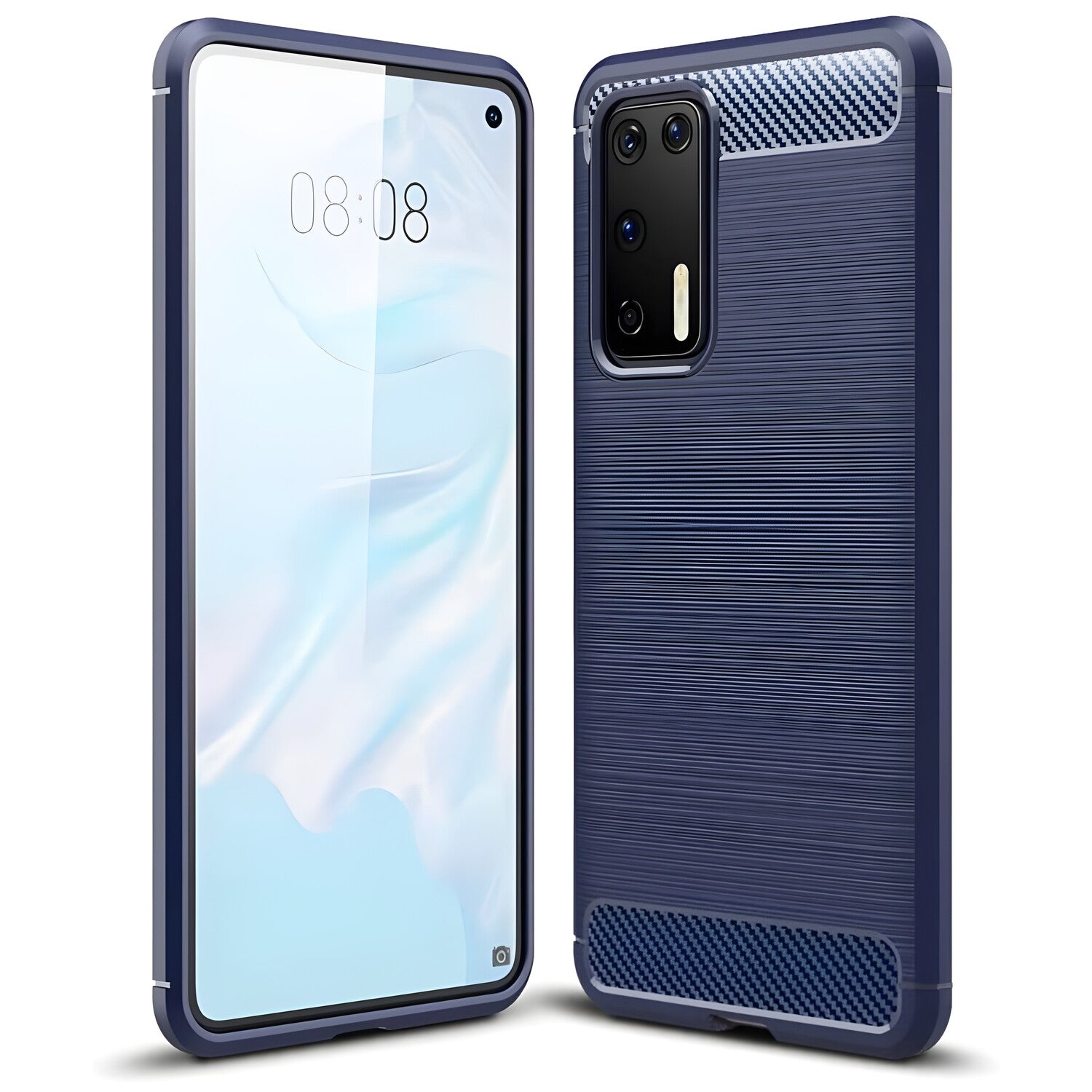 Futrola Carbon Shield TPU za Huawei P40 - Plava KP9460