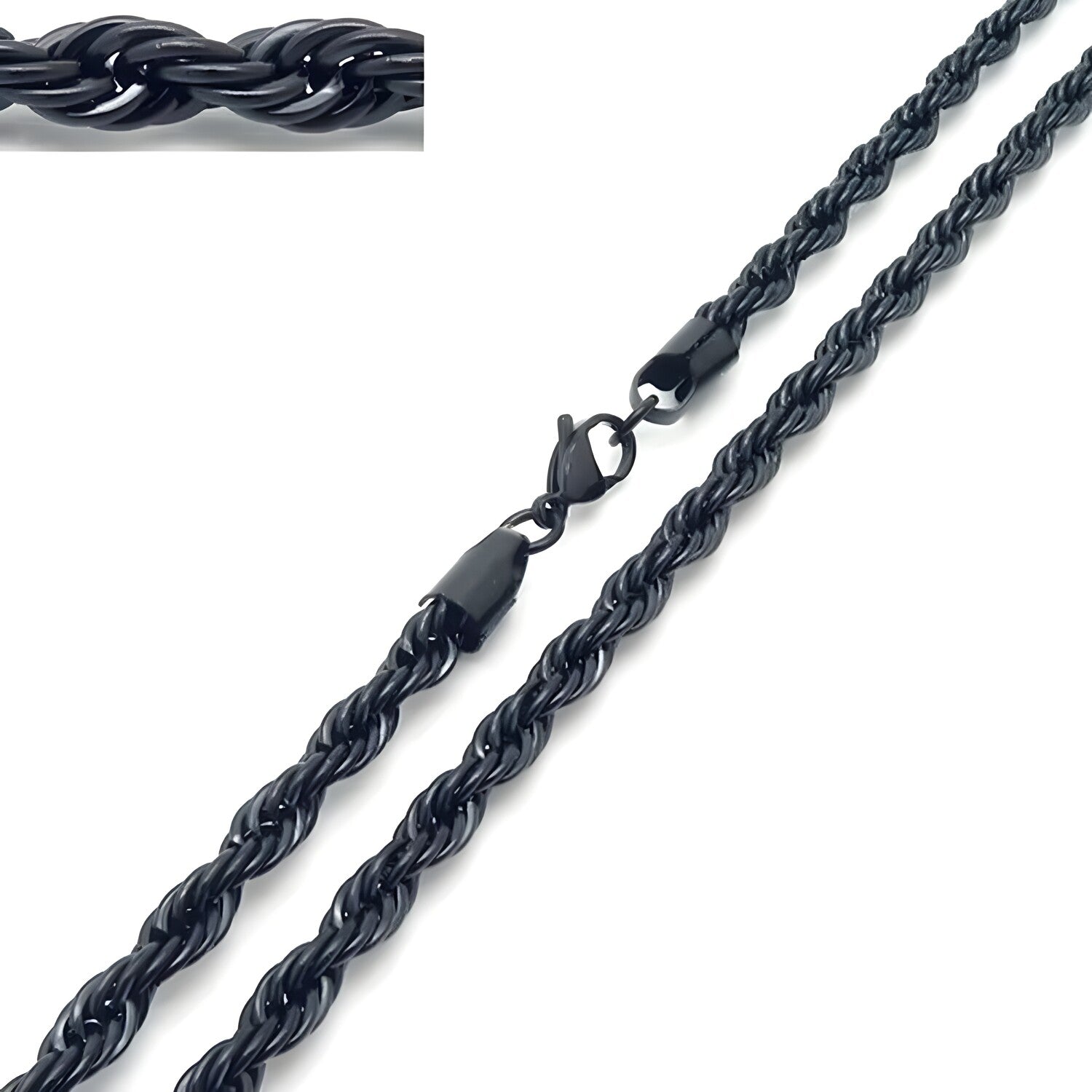 Muški Lanac - Crna / 50 cm / 4 mm KP32991