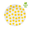 Tanjuri papirnati Dots 18cm 6kom Žuta