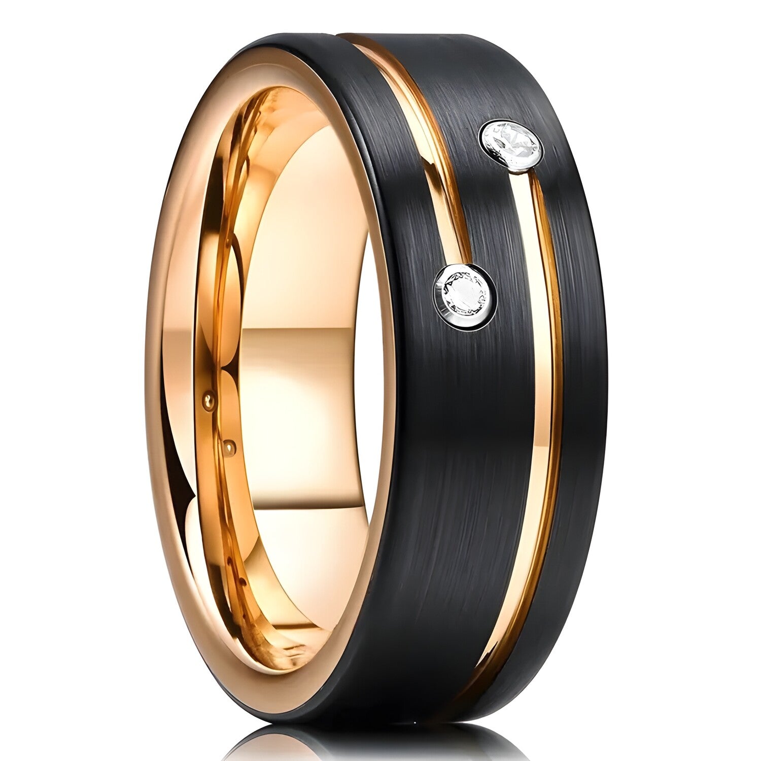 Prsten PA-32118 - Crna / Zlatna / 67mm KP32118