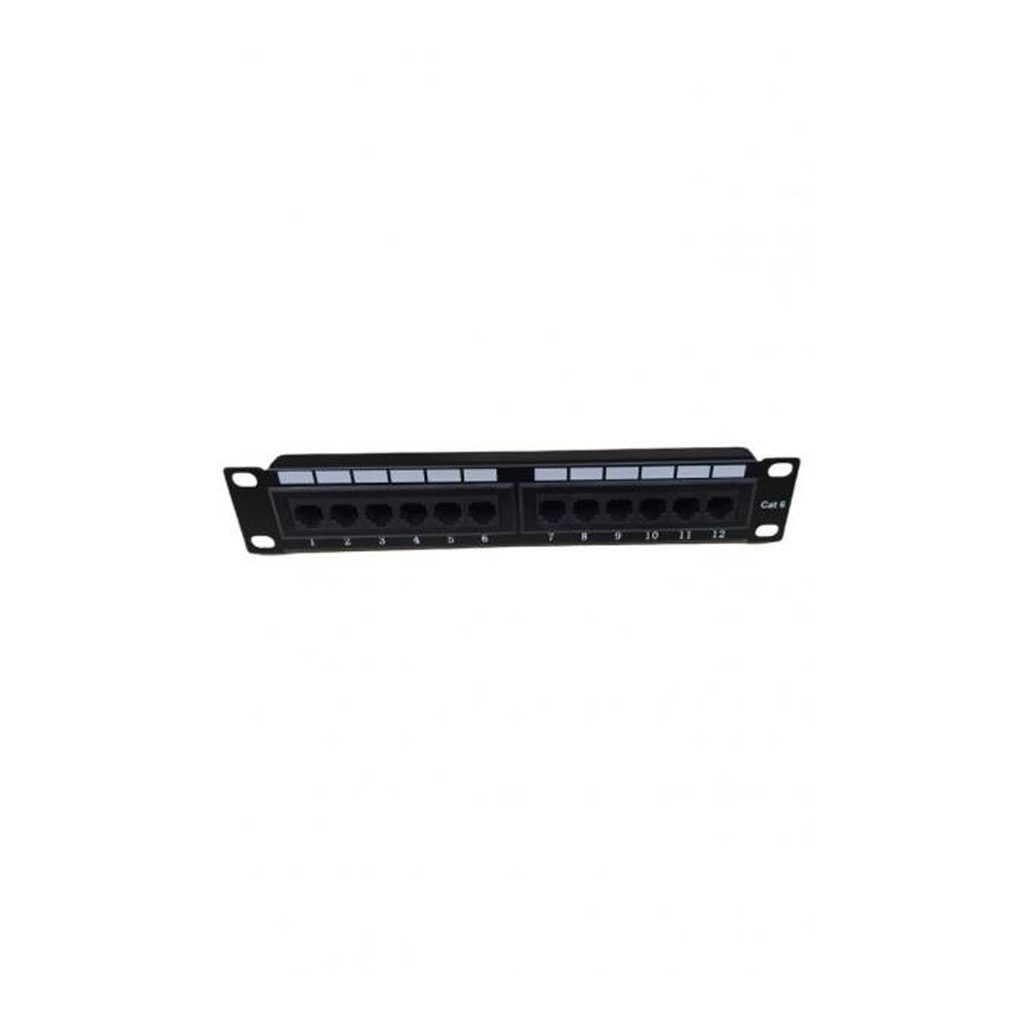 Patch panel 12port 1U 10'' UTP Cat6