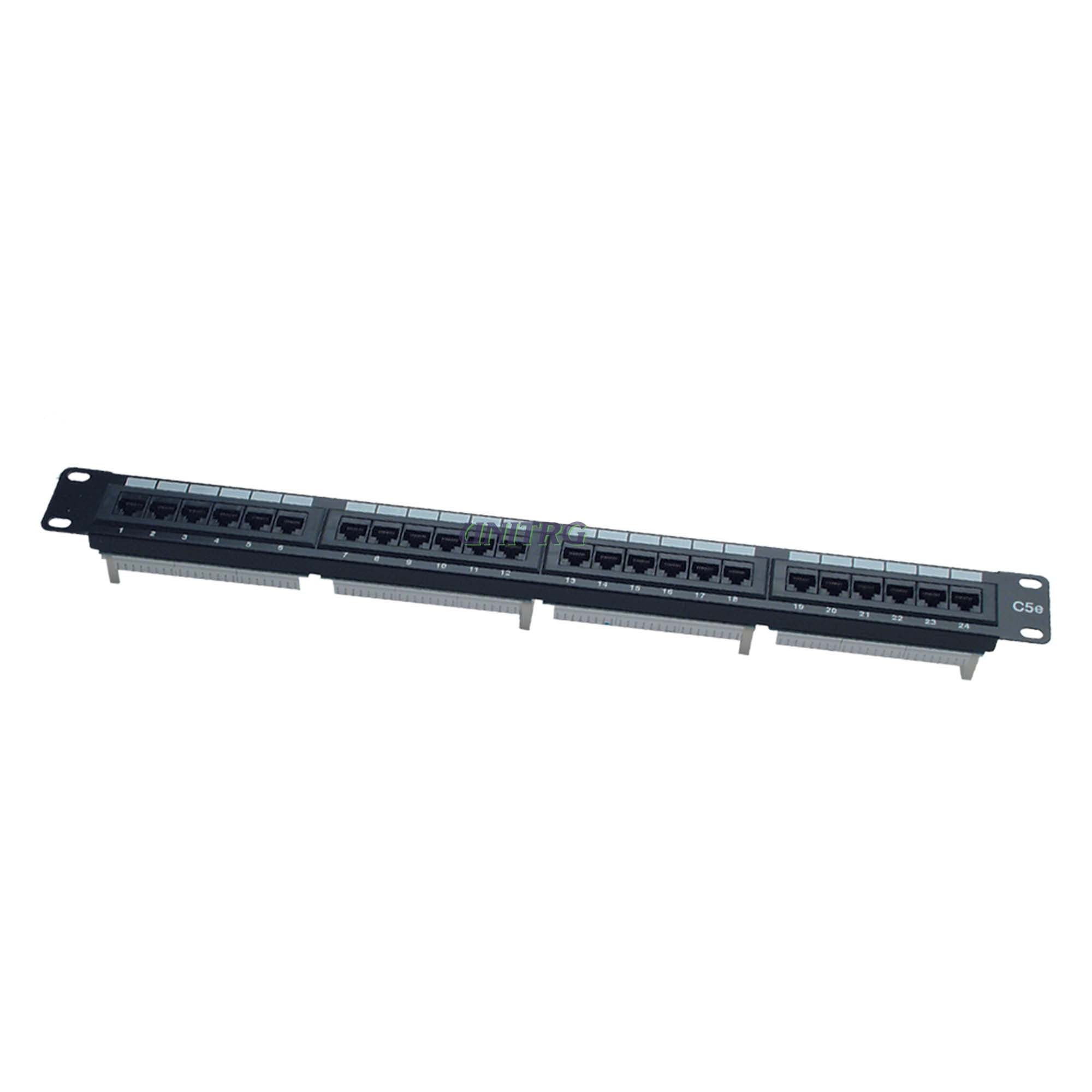 Patch panel 24port 1U 19" Cat5e UTP