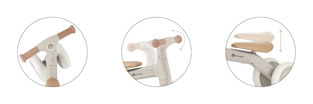 PETITE&MARS Balans bicikl Bingo 3 u 1, Ivory White