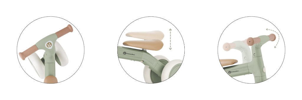PETITE&MARS Balans bicikl Bingo 3 u 1, Sage Leaf