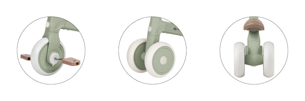PETITE&MARS Balans bicikl Bingo 3 u 1, Sage Leaf