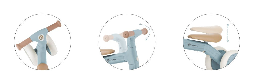 PETITE&MARS Balans bicikl Bingo 3 u 1, Sterling Blue