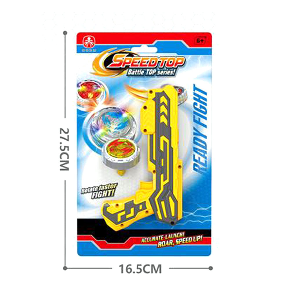 Pištolj sa zvrkom Speed Top – Battle TOP set Crvena