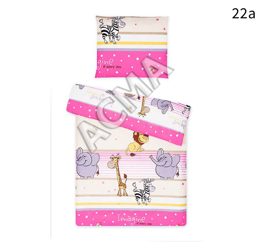 Posteljina set 2 elementa za krevet 160x80 cm uzorak-22a