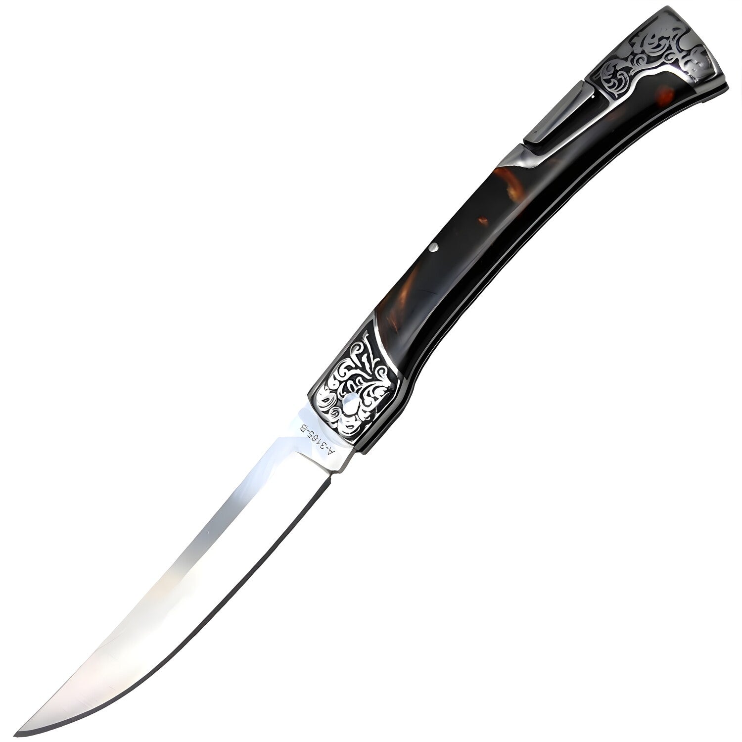 Outdoor sklopivi nož B3165 - Crna / Smeđa KP39446