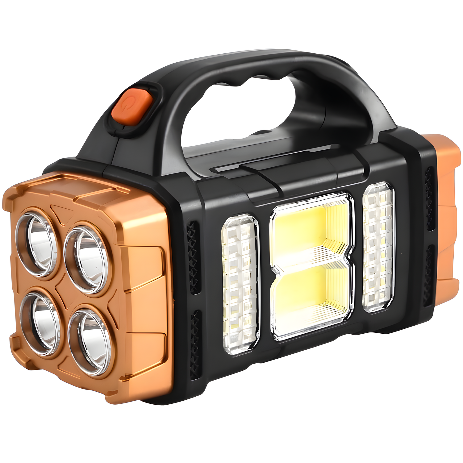 Solarna LED Kamperska Baterija s Powerbankom SR - 40475 - Zlatna / Crna KP40475
