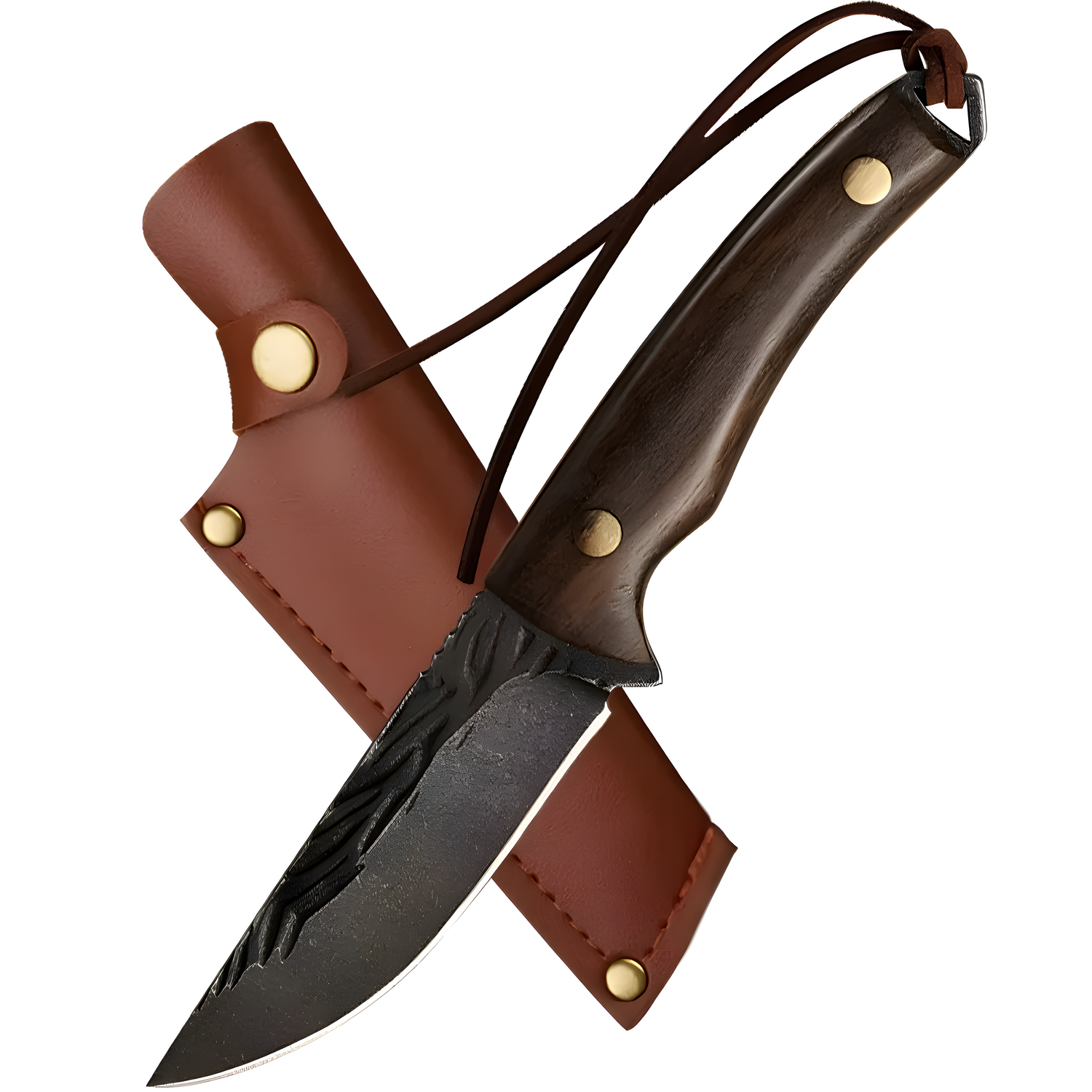 Outdoorovski nož OU - 40851 - Smeđa / Crna / tip2 KP40851