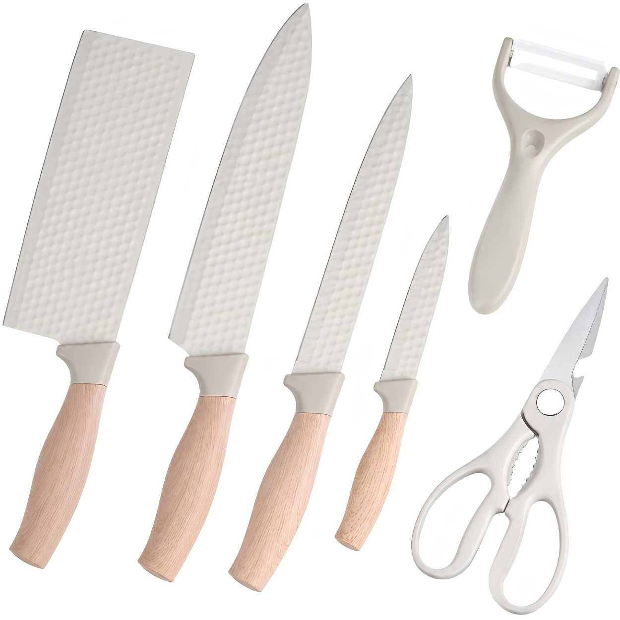 Set kuhinjskih noževa KN - 40948 - Bež KP40948