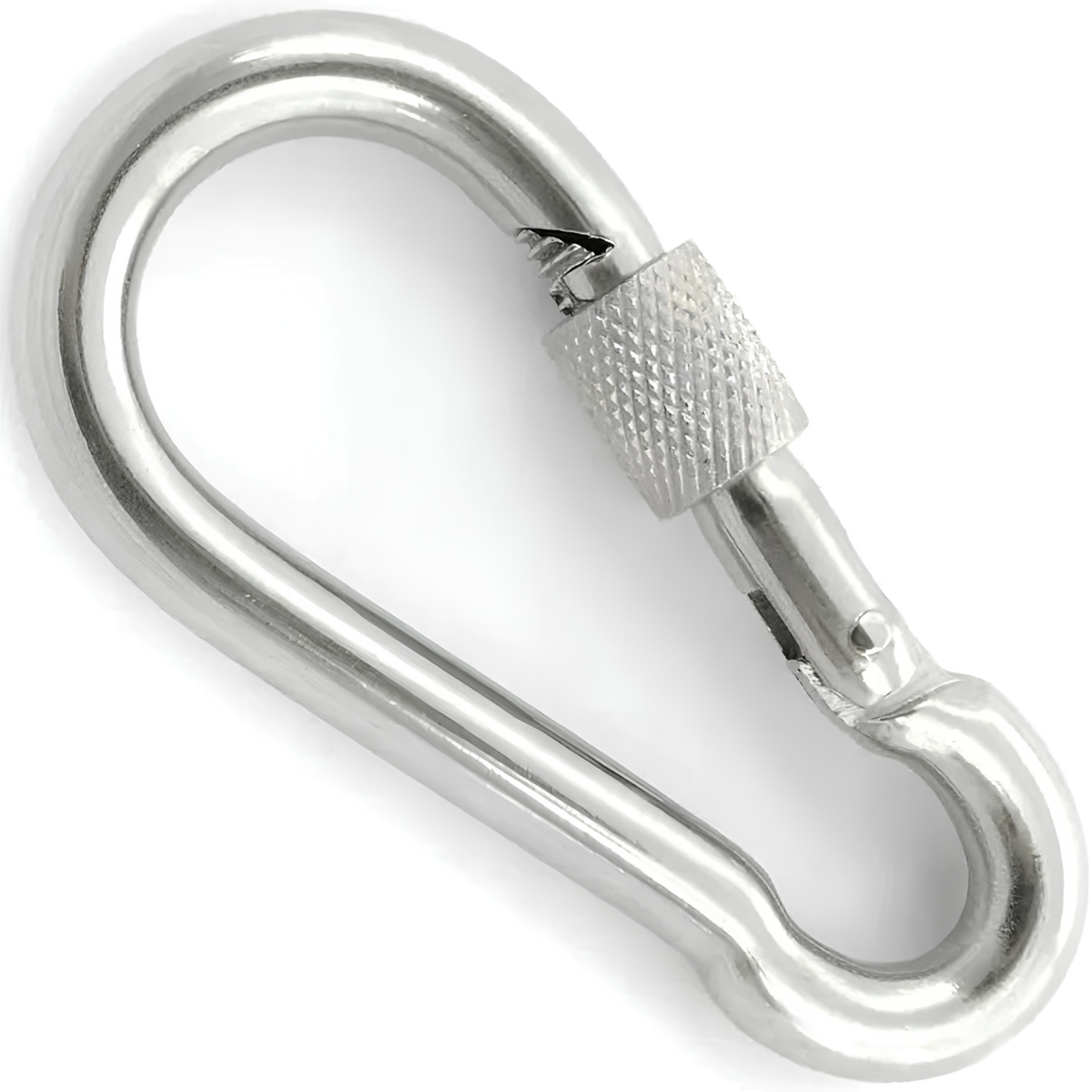 Outdoor karabiner s osiguračem - Srebrni KP41559