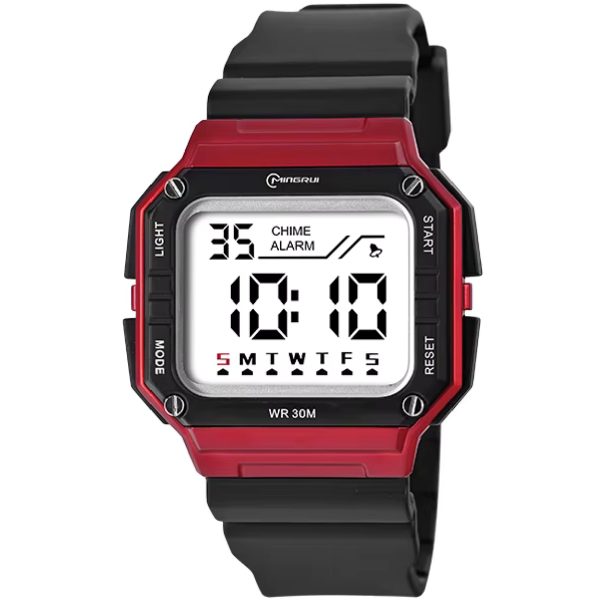 Digitalni sat MINGRUI BL-41698 - Crveni / Crni KP41698