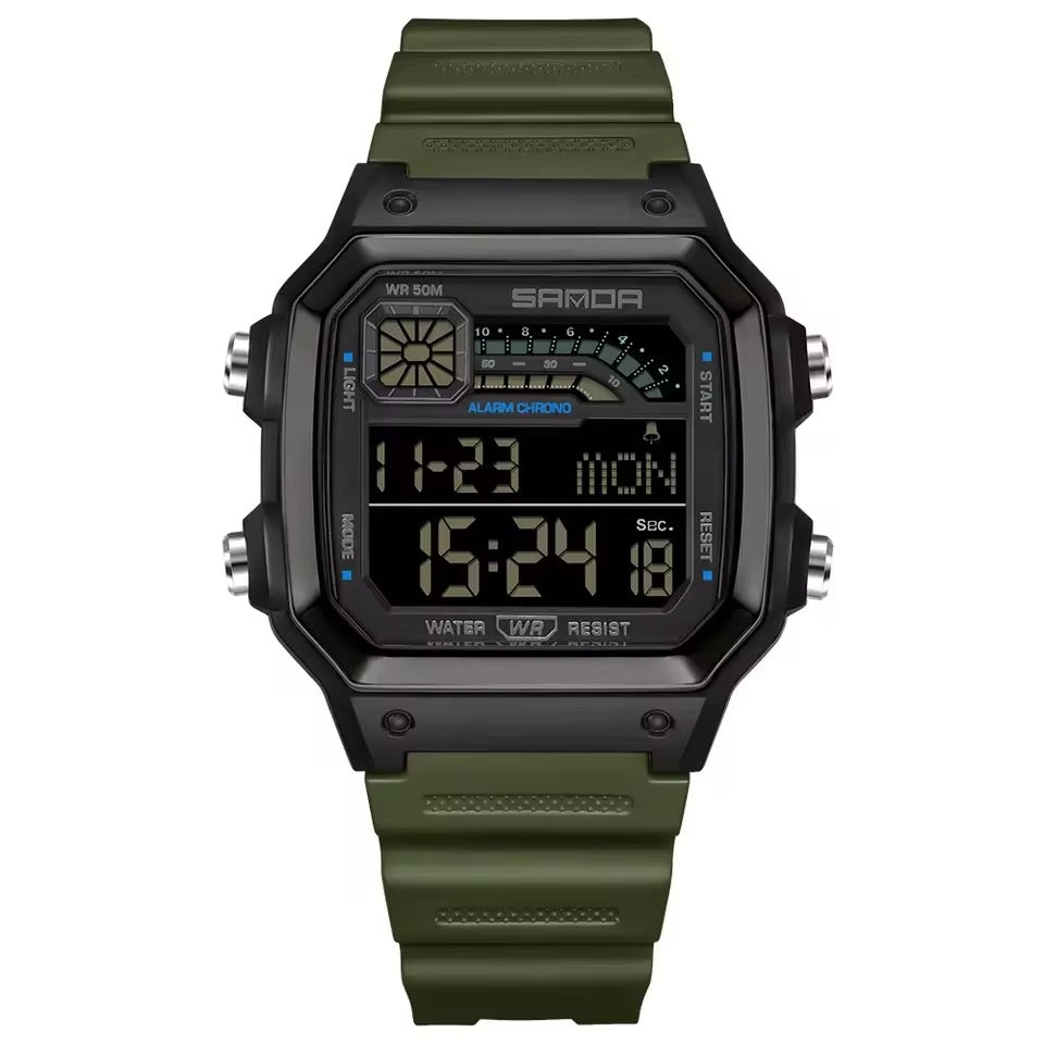 Digitalni sat SANDA BA-41792 - Zeleni / Crni KP41792