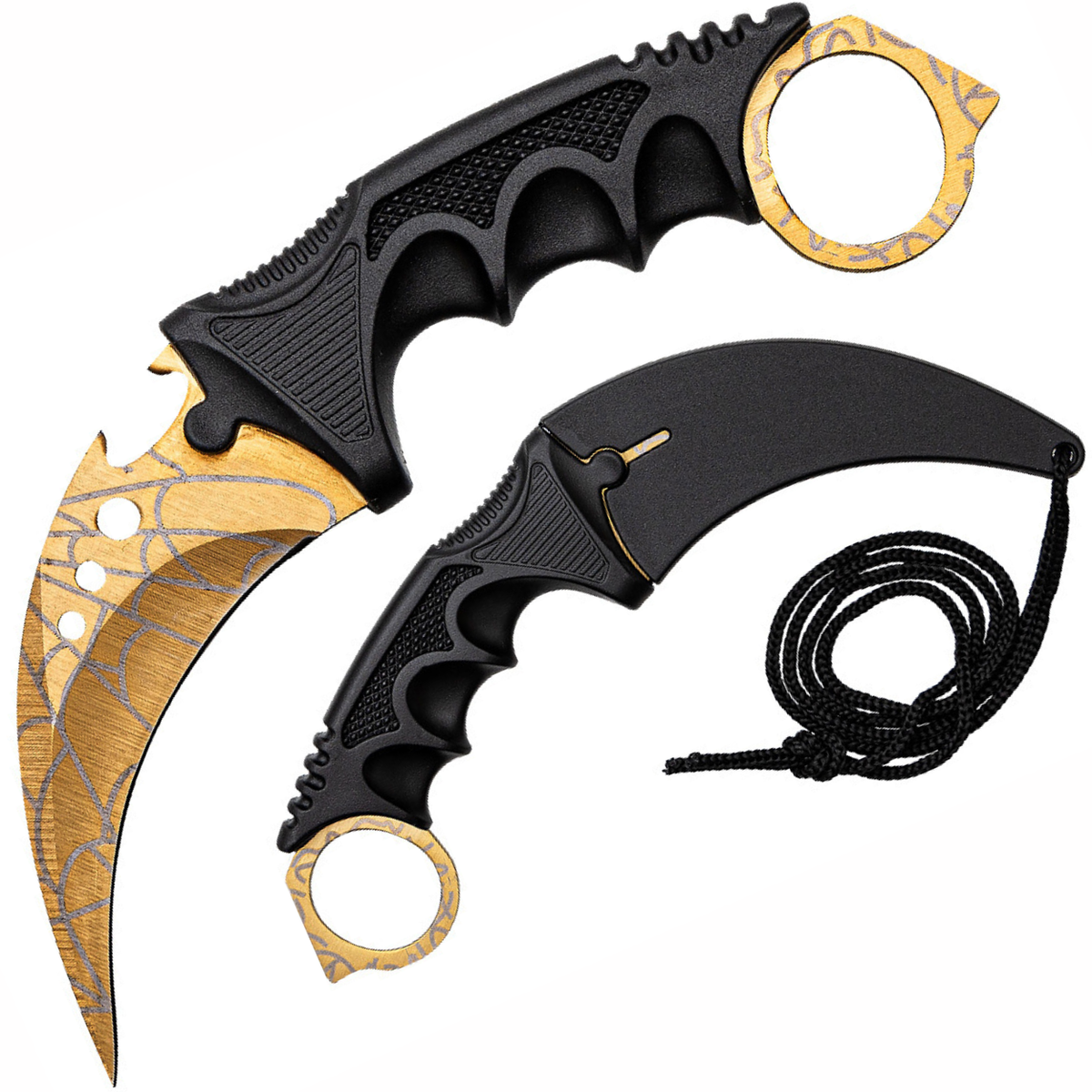 Outdoor nož Karambit YK-42137 - Zlatni KP42137