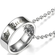 Ogrlica Queen - Srebrna KP34236