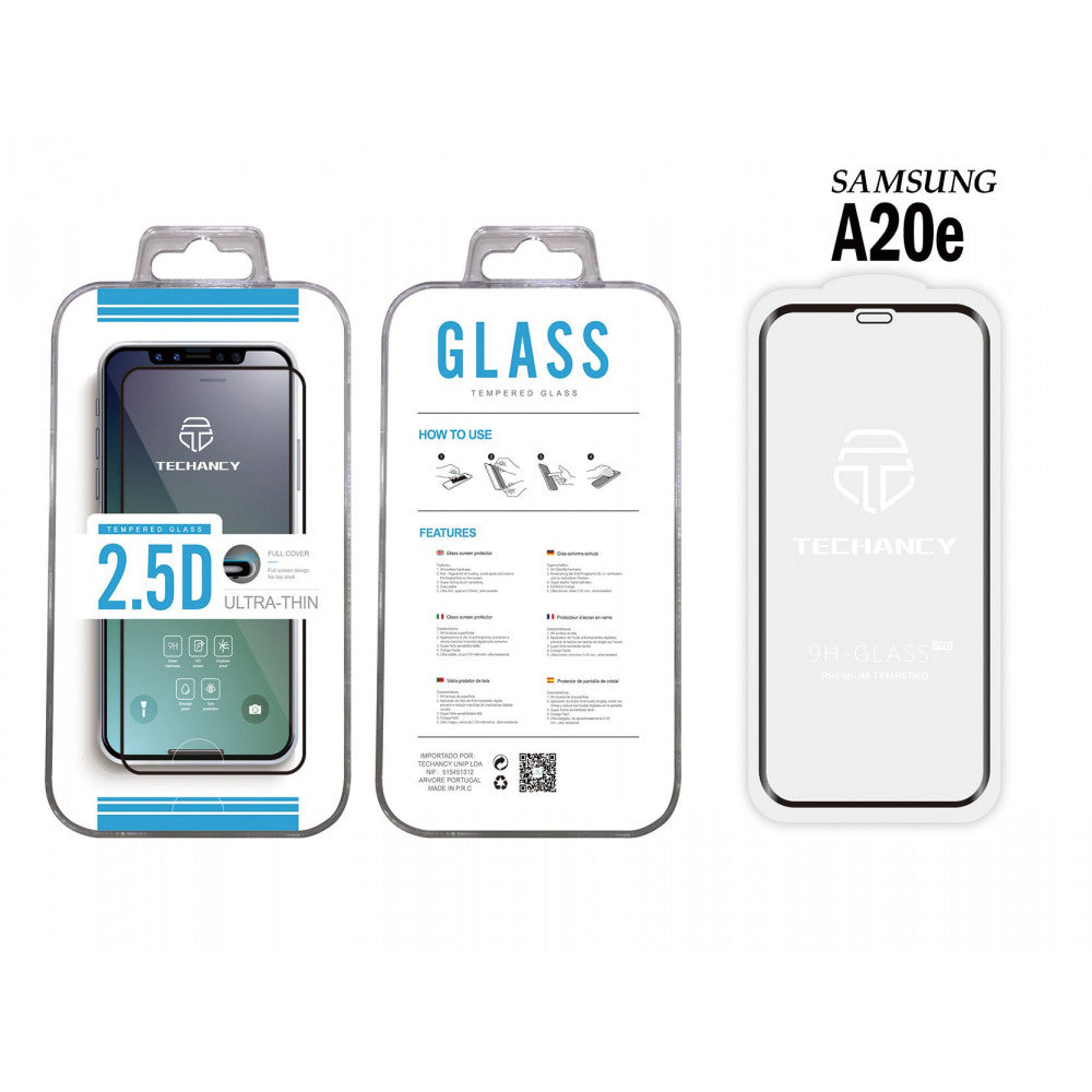 Kaljeno staklo 2.5D za Samsung A20E crno