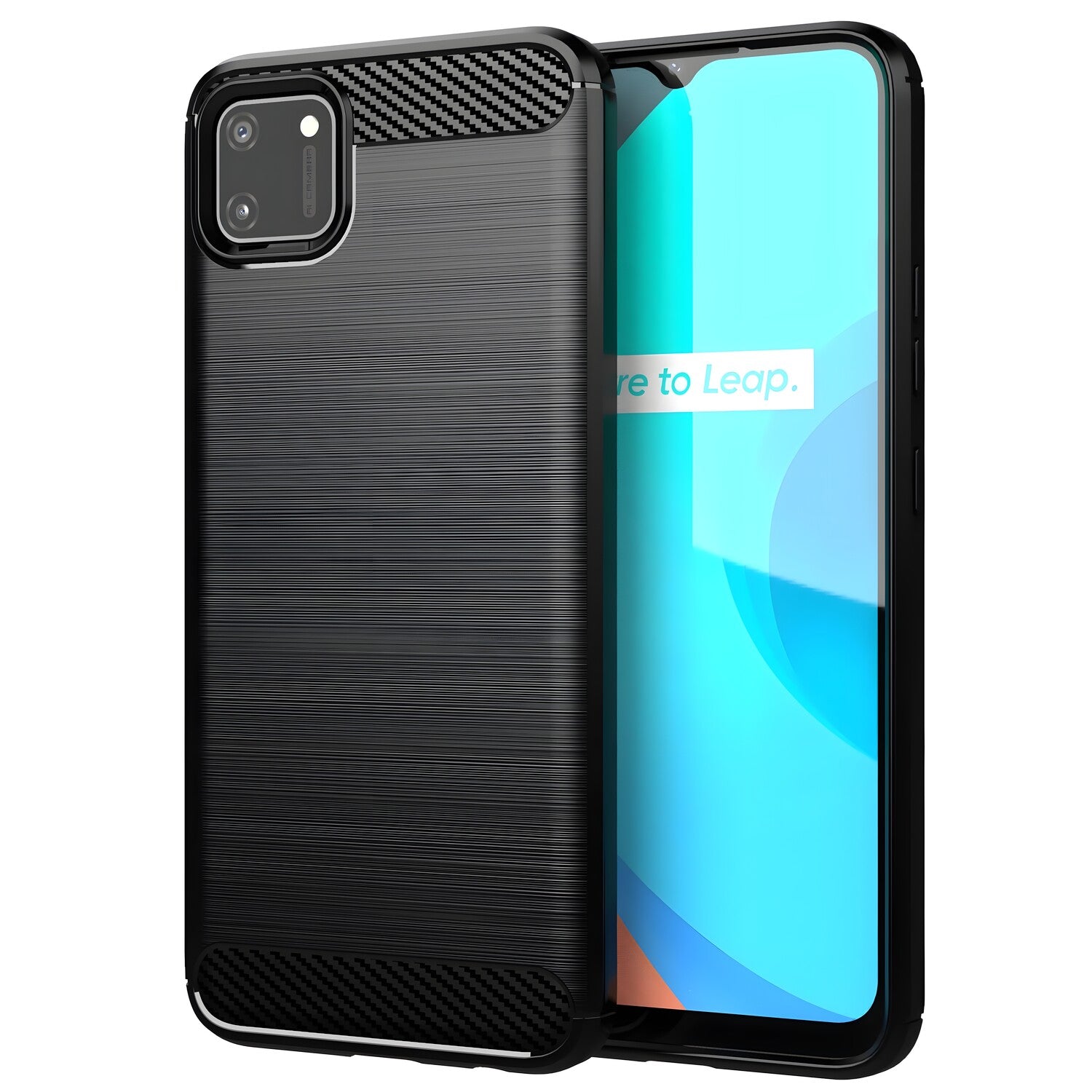Futrola Carbon Shield TPU za Realme C11 - Crna KP29569