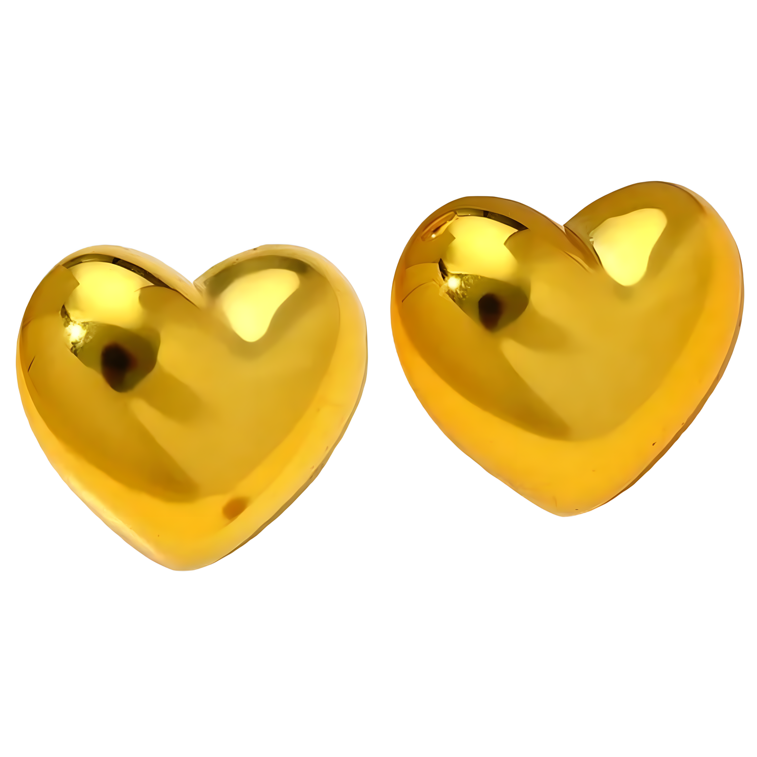 Naušnice AD-33383 - Heart/Zlatna KP33383