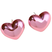 Naušnice AD-33382 - Heart/Svijetlo ružičasta KP33382