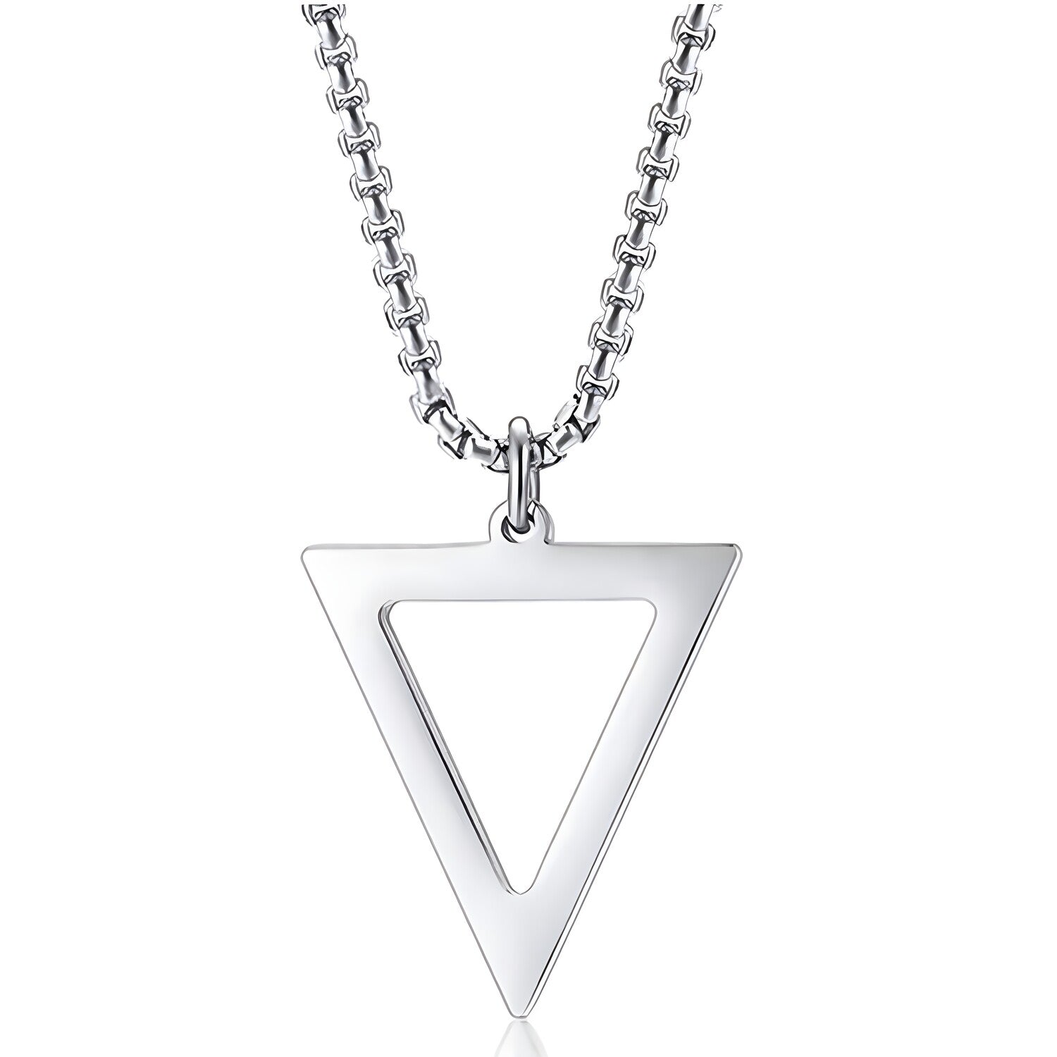 Ogrlica Simple Triangle - Srebrna KP33477