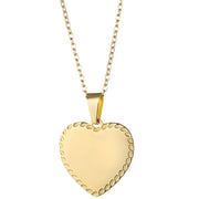 Ogrlica RU-34226 Heart - Zlatna KP34226