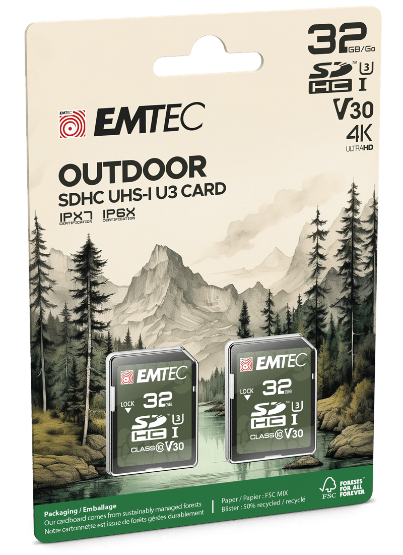SDHC memorijska kartica Emtec Rugged Outdoor 32GB (Pakiranje od 2 komada)