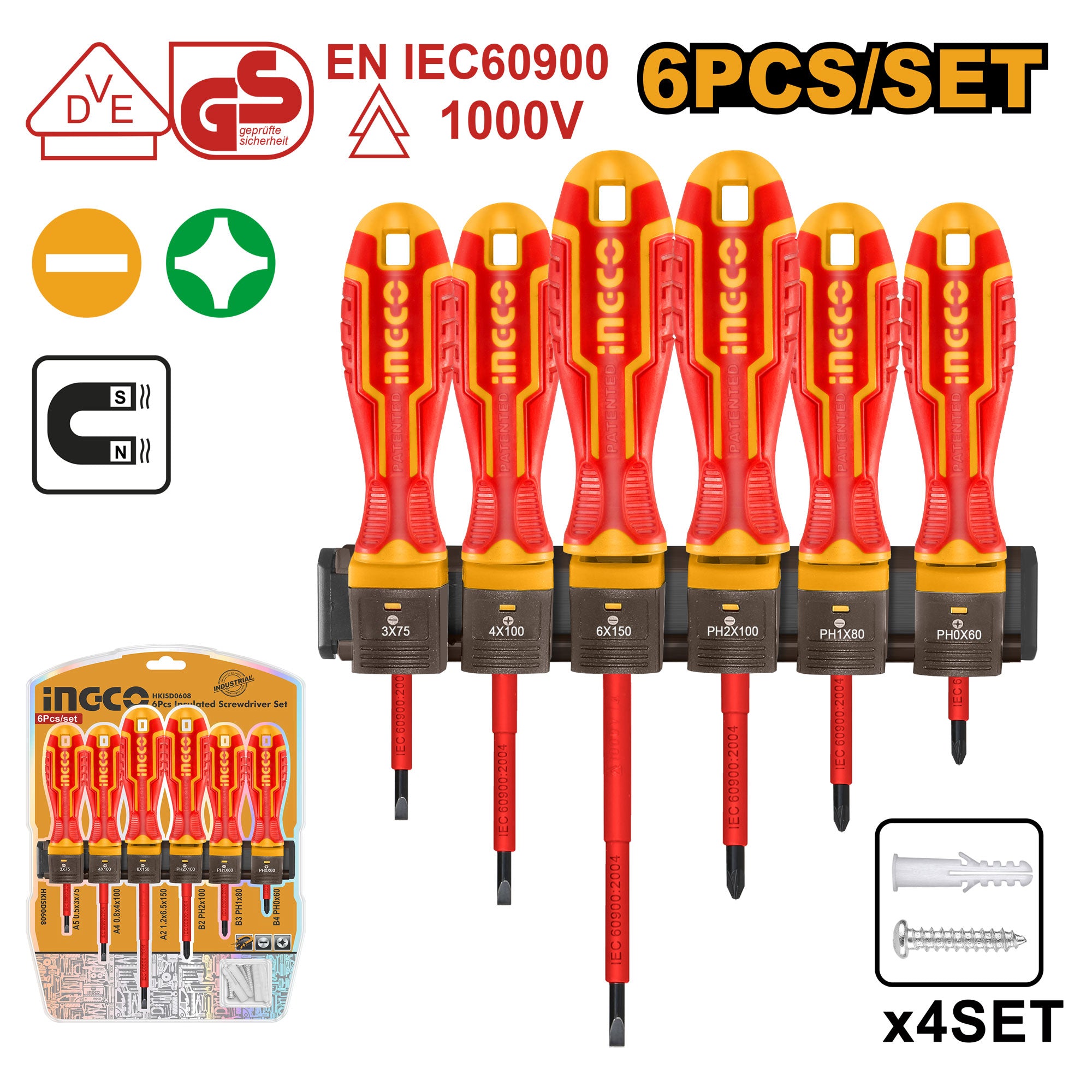 Odvijači set VDE 6kom HKISD0608